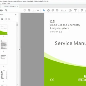 Edan i15 Blood Gas Chemistry Analyzer Service Manual PDF 2018