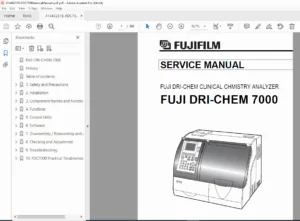 Fuji DRI-CHEM 7000 Clinical Chemistry Analyzer Service Manual PDF