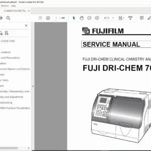 Fuji DRI-CHEM 7000 Clinical Chemistry Analyzer Service Manual PDF