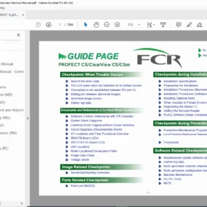 Fujifilm FCR Profect CS / ClearView Service Manual Repair & Installation PDF