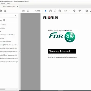 Fujifilm FDR Go Mobile X-Ray System Service Manual PDF