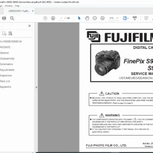 Fujifilm FinePix S9000 / S9500 Digital Camera Service & Repair Manual PDF