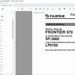 Fujifilm Frontier 570 SP-3000 LP5700 Service Manual PDF DOWNLOAD