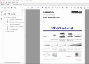 Fujitsu 3-Unit Multi-Split AC Service Manual AOHG18/24KBTA3 PDF DOWNLOAD