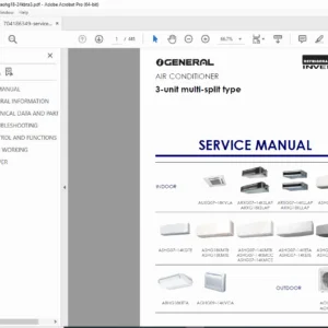Fujitsu 3-Unit Multi-Split AC Service Manual AOHG18/24KBTA3 PDF DOWNLOAD