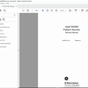 GE Marquette Solar 8000M/i Service Manual PDF DOWNLOAD