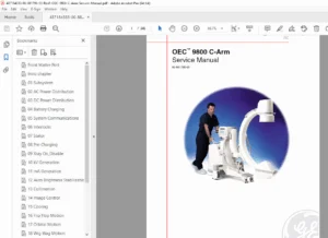 GE OEC 9800 C-Arm Service Manual Repair, Calibration & Schematics PDF