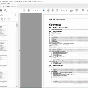 GEM 9100 Anaesthesia Machine Service Manual PDF