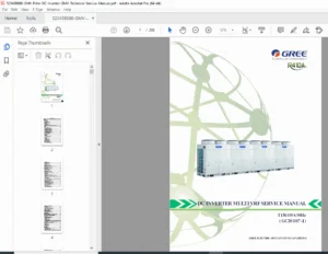 GMV DC Inverter Multi VRF Service Manual R410A Technical Guide PDF