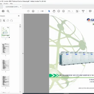 GMV DC Inverter Multi VRF Service Manual R410A Technical Guide PDF