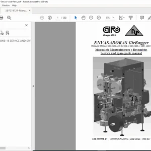Girardin GIRO Service & Parts Manual PDF (2003 Edition) DOWNLOAD