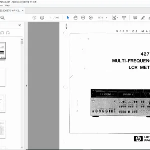 HP 4275A Multi-Frequency LCR Meter Service Manual PDF
