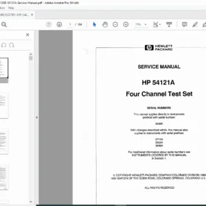 HP 54120B / 54121A Oscilloscope Service Manual PDF DOWNLOAD