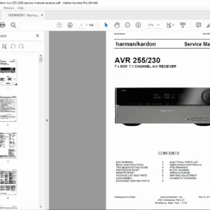 Harman Kardon AVR 255 / AVR 230 Service Manual PDF DOWNLOAD