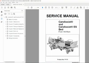 Hill-Rom CareAssist & CareAssist ES Bed Service Manual PDF (P1170)