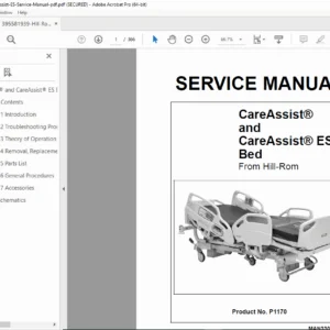 Hill-Rom CareAssist & CareAssist ES Bed Service Manual PDF (P1170)