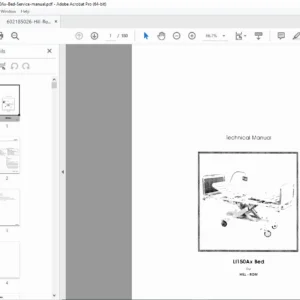 Hill-Rom LI150Ax / LI150Bx Bed Service Manual PDF DOWNLOAD