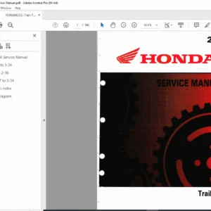 Honda Trail 125 CT125A Service Manual 2021 PDF DOWNLOAD