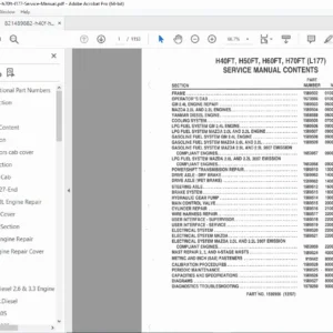 Hyster H40FT–H70FT (L177) Frame Service Manual 100 SRM 1120 – PDF