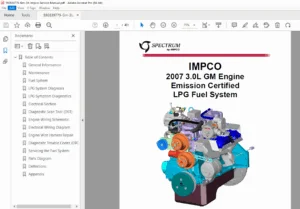 IMPCO Spectrum GM 3.0L LPG Service Manual PDF DOWNLOAD