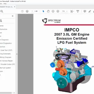IMPCO Spectrum GM 3.0L LPG Service Manual PDF DOWNLOAD