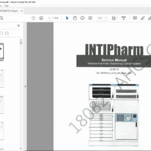 INTIPharm JV-SC10 Automatic Dispensing Cabinet Service Manual PDF