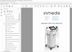 InMode Optimas Triton Service Manual Repair, Calibration & Error Codes PDF