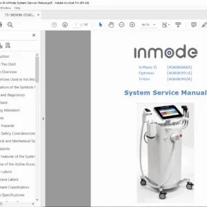InMode Optimas Triton Service Manual Repair, Calibration & Error Codes PDF