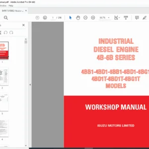 Isuzu 4B-6B Series Diesel Engine Workshop Manual PDF
