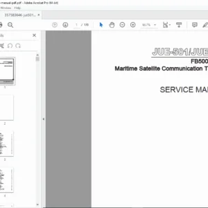 JRC JUE-501 / JUE-251 FB500/FB250 Service Manual PDF