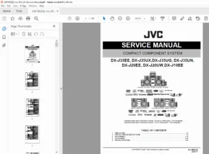 JVC DX-J35 DX-J20 DX-J10 Series Audio System Service Manual PDF