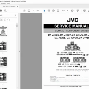 JVC DX-J35 DX-J20 DX-J10 Series Audio System Service Manual PDF
