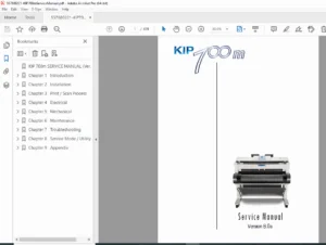 KIP 700M Wide Format Printer Service Manual PDF DOWNLOAD