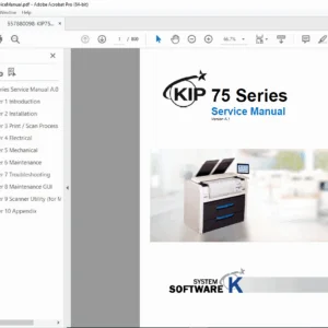 KIP 7570 Series Wide Format LED Printer MFP Service Repair Manual PDF