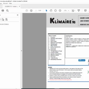 Kaisai Light Commercial AC Service Manual (KDIR/KTIR/KFUF/KDIS) PDF