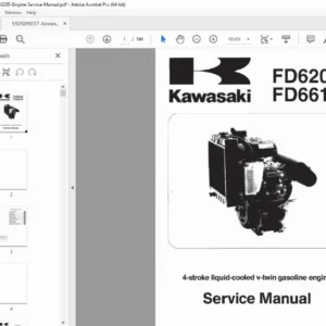 Kawasaki FD620D/FD661D V-Twin Engine Service Manual PDF (3rd Ed.)