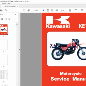 Kawasaki KE125 Service Manual – Workshop Repair & Maintenance PDF