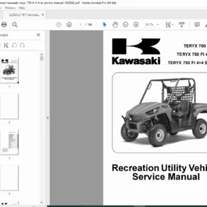 Kawasaki Teryx 750 FI 4x4 Service Manual  (KRF750) PDF DOWNLOAD