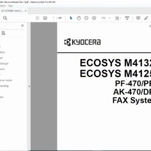 Kyocera ECOSYS M4125idn M4132idn Service Manual PDF