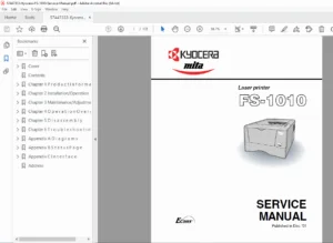 Kyocera FS-1010 Service Manual & Repair Guide PDF