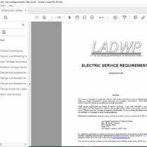 LADWP Electric Service Requirements Manual 2010 PDF