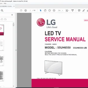 LG 55UH6550 & 55UH6550-UB LED TV Service Manual - Chassis UA63J PDF