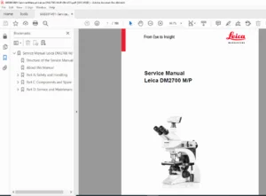 Leica DM2700 M / DM2700 P Microscope Service Manual PDF