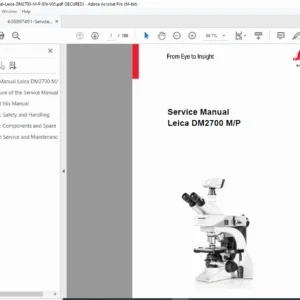 Leica DM2700 M / DM2700 P Microscope Service Manual PDF