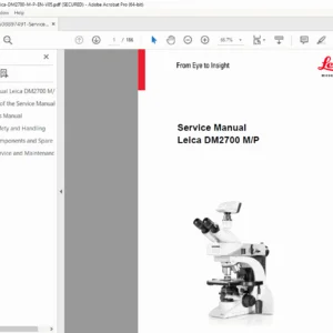Leica DM2700 M/P Materials Microscope Service Manual PDF