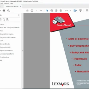 Lexmark Optra E 4026 Service Manual Repair Troubleshooting PDF