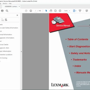 Lexmark Optra E Service Manual Repair & Maintenance Guide PDF