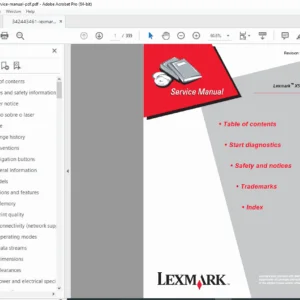 Lexmark X543 X544 X546 Color Laser MFP Service Manual PDF DOWNLOAD