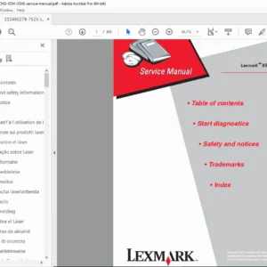 Lexmark X543 X544 X546 Service Repair Manual PDF DOWNLOAD