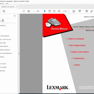 Lexmark X860de X862de X864de Service Manual 2013 PDF